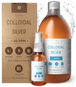 Premium Collidal Silver ● Βέλτιστη Φόρμουλα Συγκέντρωσης, Μικρότερα Σωματίδια, Καλύτερα Αποτελέσματα ● Εργαστήριο Πιστοποιημένο ● Υγρό Ασημί Κατασκευασμένο στην ΕΕ ● Δωρεάν μπουκάλι ψεκασμού για να γεμίσετε & Ebook (34 fl oz)
