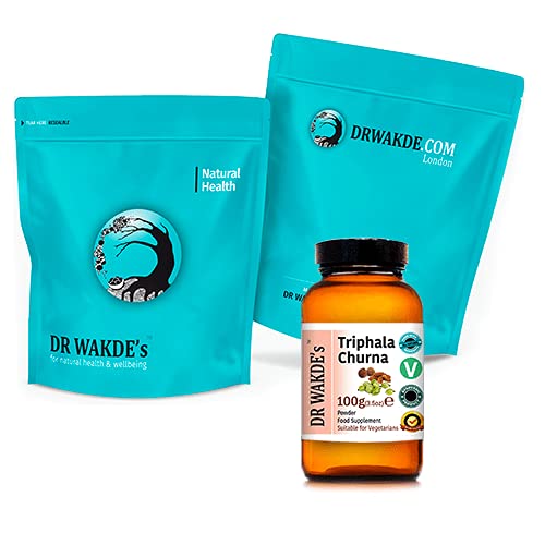 DR WAKDE's Triphala Churna Powder - 100g (3.5oz) | Mixture of 3 Dried Popular Fruits | Amla, Haritaki & Bibhitaki | Plant-Based | Vegan | All Natural