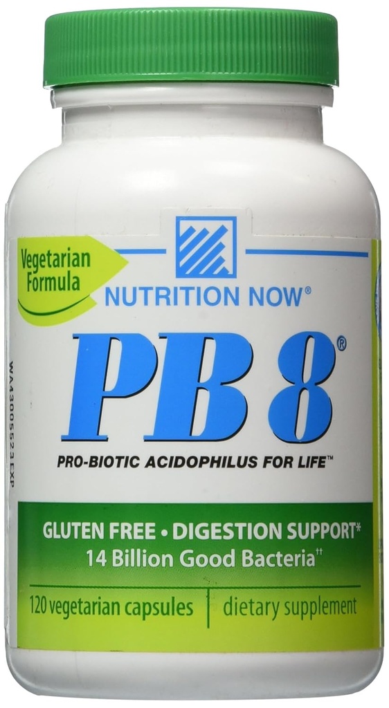 Τώρα PB 8 Pro-Biotic Acidophilus κάψουλες, χορτοφάγοι, 120-Count μπουκάλια 60 εξυπηρετούν