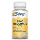 SOLARAY Zinc Picolinate 25 mg - Zinc Supplements for Men and Women - Immune Support Supplement - Vegan, Gluten Free, Lab Verified - 60-Day Guarantee - 60 Servings, 60 Tablets