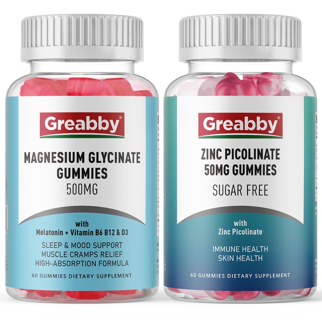 Zinc Gummies, Magnesium Gummies, Zinc Picolinate & Magnesium Glycinate