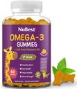 NuBest Omega 3 Gummies για παιδιά & εφήβους με flaxseed Oil 