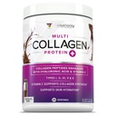 Multi Collagen Peptides σε σκόνη για γυναίκες - Hydrolyzed Chocolate Collagen σε σκόνη για γυναίκες με τύπους I II III V & X Βιταμίνη C & Υαλουρονικό οξύ για δέρμα μαλλιών και νύχια (Chocolate) - 30 Σερβιέτες
