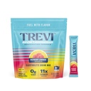 TREVI™ Sport Electrolytes Powder Packets Sugar Free - 800mg Sodium - 250mg Potassium - 100mg Magnesium - Water Drink Mix Rehydration Essentials - 20 Count - Raspberry Lemonade