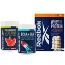 Reebok Performance System Bundle | REEenergize Pre-Workout, REEcover BCAA + EAA, REEbuild Whey + Collagen | Complete Athletic Performance System