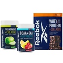 Reebok Performance System Bundle | REEenergize Pre-Workout, REEcover BCAA + EAA, REEbuild Whey + Collagen | Complete Athletic Performance System