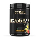Steel Supplements | High Performance BCAA EAA Powder | Promotes Lean Muscle Growth and Workout Endurance | 2:1:1 Ratio to Recover Muscle Faster 30 Servings. (Bohemian Bliss)