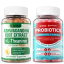 NEVISS Ashwagandha Gummies 2000mg +Sugar Free Probiotics Gummies