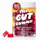The Gut Gummy GG360 - Bloating Relief for Women & Men, Debloat Gummies with Pre Post Probiotics & Tribiotic for Gut Health, Digestion, Constipation, Gas & Belly Fat – Tart Cherry, 60 Count