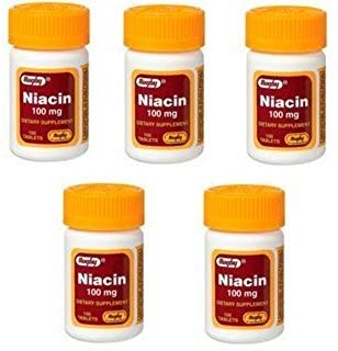 Special Pack of 5 NIACIN TAB 100MG Rugby 100TB