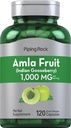 Piping Rock Amla Capsules 1000mg | 120 Pills | Fruit Extract Supplement | Non-GMO, Gluten Free