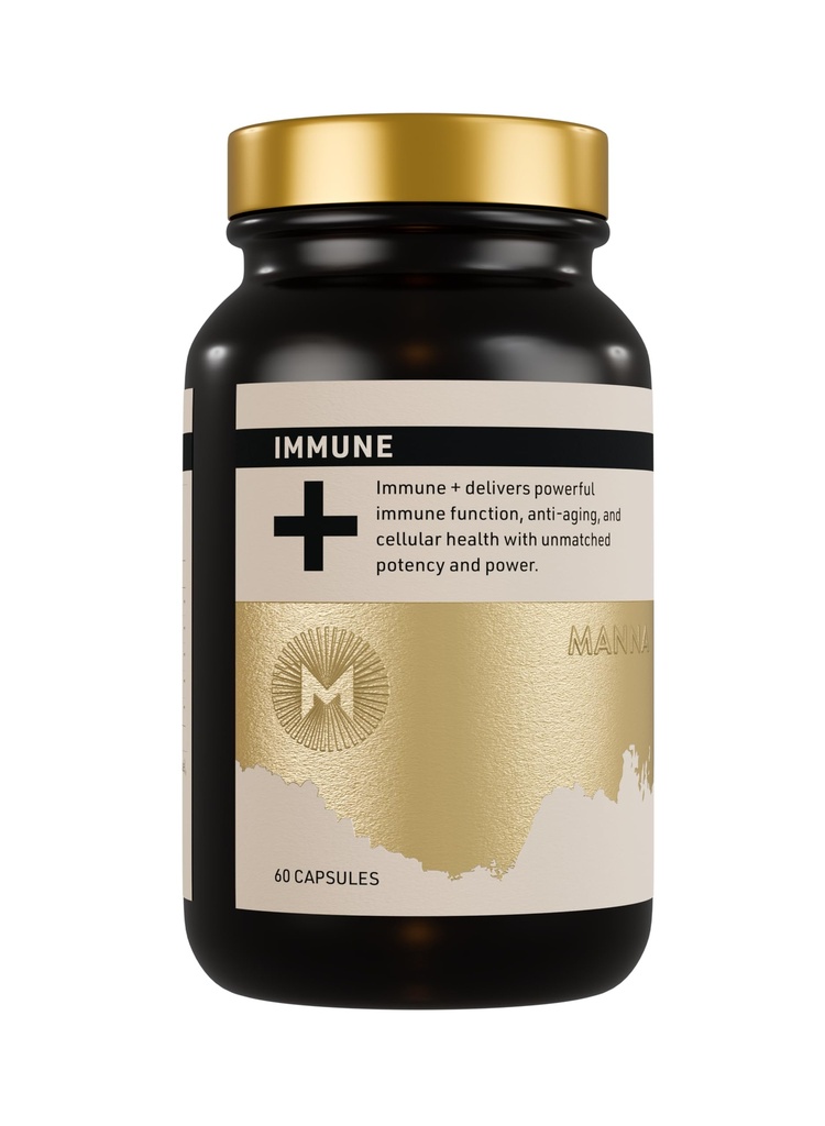 Manna Immune+ Capsules | 500mg Amla Extract & 500mg Rosehip Extract | Vitamin C Supplement for Immune Boost, Antioxidants, Heart Health, Digestion & Immune System Support | For Daily Use | 60 Count