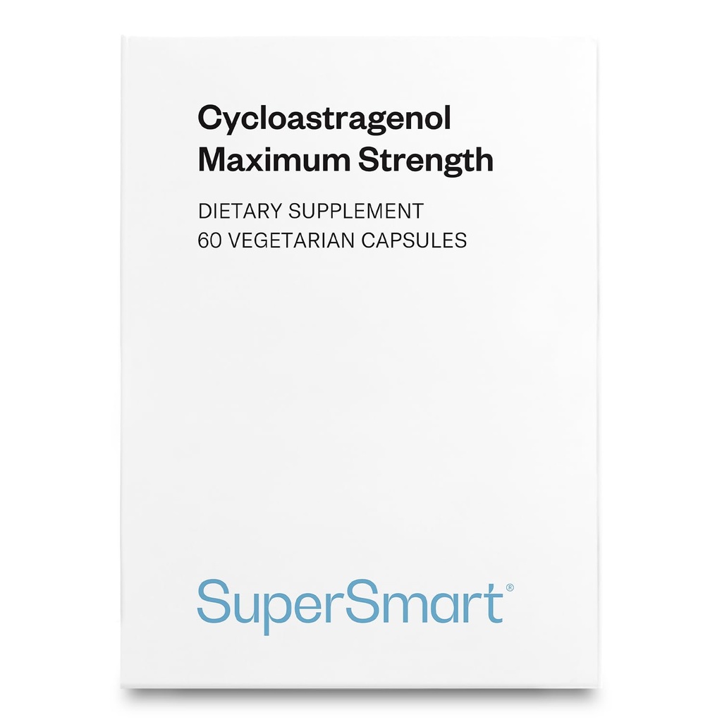 Supersmart - Cycloastragenol 20mg per Day (98% Purity) - DNA & Telomeres Supplement - Astragalus Membranaceus | Non-GMO & Gluten Free - 30 Vegetarian Capsules