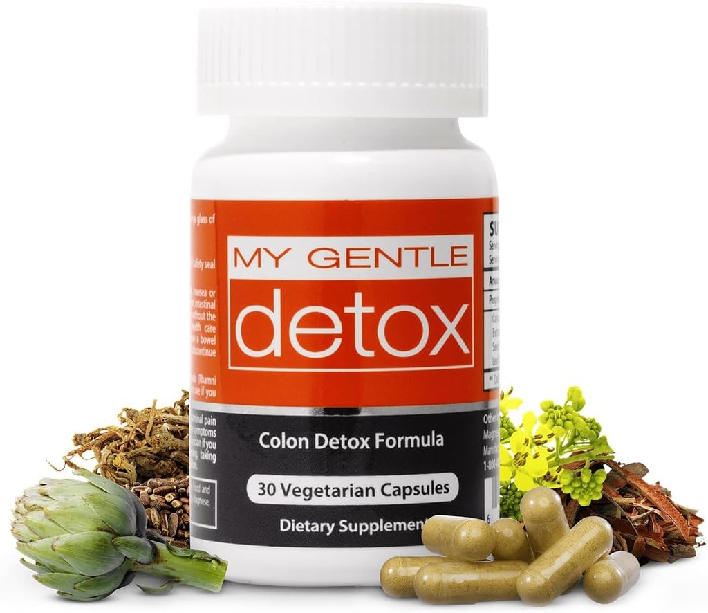 Herbal Nitro My Gentle Detox - Απαλή δυσκοιλιότητα Ανακούφιση για γυναίκες & άνδρες - Πάρτε το βράδυ, Poop την επόμενη ημέρα - 100% Natural Colon Detox συμπλήρωμα για λιγότερο Bloating, αέριο, δυσφορία (30 Ct)