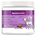 HERBION Pets Joint Care Chews with Glucosamine & Turmeric, 120 Soft Chews, MSM & Chondroitin for Pain Relief, Improves Mobility, Supports Healthy Joints, Made in USA, for Dogs 12 Weeks+, Pack of 1