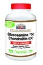 21st Century Glucosamine Chondroitin 750/600mg - Triple Strength, Tablets, 60 Count