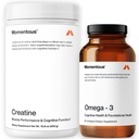 Momentous Creatine Monohydrate Powder & Omega-3 Fish Oil 1.600 mg - Daily Omega-3 Supplement for EPA & DHA -Supports Strength, Lean Mys, Recovery, & Joint Health - NSF Πιστοποιημένο για Αθλητισμό