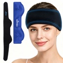 NEWGO Headache Ice Pack Head Wrap for Migraines, FSA Eligible, Cold Pack Head Ice Therapy Wrap for Headache Relief, Tension, Sinus Pain, Chemo, Head Injuries
