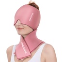 ONLYCARE Migraine Relief Cap and Neck Ice Pack Wrap Gel Set, Upgrade Headache Relief Cap and Shoulder Cold Pack, Hot and Cold Compress, Relief of Pain, Swelling, Office Pressure