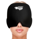 Reusable Migraine Relief Cap (1 Pack) Soothing Headache Ice Mask Hat, Odorless Gel Face & Head Compress Wrap for Tension, Stress, Sinus, Hangover & Puffy Eyes - Hot and Cold Therapy - Sport Temp