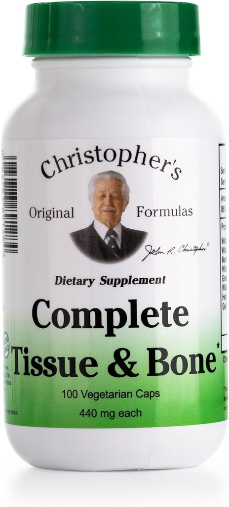 Christopher's Original Formulas Complete Tissue & Bone Formula – 100 Veg Caps 