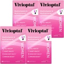 Vivioptal Γυναίκες, 90 κάψουλες (1 έτος προσφοράς), CoQ10 & Omega-3, Multivitamin & Multimineral, Χωρίς γλουτένη, Γερμανική Φόρμουλα