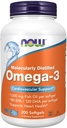 Τώρα τρόφιμα OMEGA-3 Fish OIL 200 Softgels