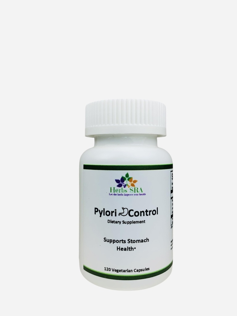 Pylori Control Digestive Support Supplement with Mastic Gum & PAU D’Arco – Supports Stomach Health and Digestive Wellness – 120 Vegetarian Capsules