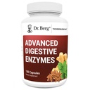 Dr. Berg Advanced Digestive Enzymes with Apple Cider Vinegar - Περιλαμβάνει Digestive Health Ingredients Like Betaine Hydrochloride (HCI), Ginger Root & Peppermint Leaf - 180 Κάψουλες