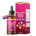 Liposomal Myo & D-Chiro Inositol, Berberine, Cinnamon Liquid Drops – 1565mg per Serving, Ultra Potent, Raspberry Taste – 2 FL OZ (60ml)