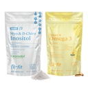 B-FIT B Just Inositol + Omega 3 – Myo-Inositol & D-Chiro 40:1 Formula + Fish Oil 1800 mg EPA & DHA – 2 Month Supply