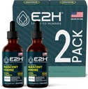 E2H Vegan Liquid Iodine - Θυρεοειδής υποστήριξη και γνωστική λειτουργία - Ενισχύστε το μεταβολισμό σας και τα επίπεδα ενέργειας - Vegan - Μη ΓΤΟ (2 μπουκάλια)