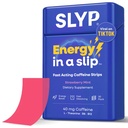 Slyp Caffeine Strips Energy Supplements – Strawberry Mint for Focus Factor with 40mg Caffeine, L-Theanine, Vitamin B6 & B12 Alternative to Sugar Free Gum, Energy Gel, Energy Pills – 30 Count