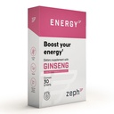 ZEPH Energy Strips - Fast-Acting Natural Energy Supplement - with 3mg Caffeine, L-Theanine, and Vitamin B12 Ice - Peppermint Flavor - 30 UN