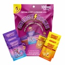 Caffeine Candy - Popping Energy Candy Crystals, 100mg Caffeine, L-Theanine & B12, Fast Energy, No Drink Needed - Coffee Alternative 6-Pack (Cherry Berry & Pineapple Mango)
