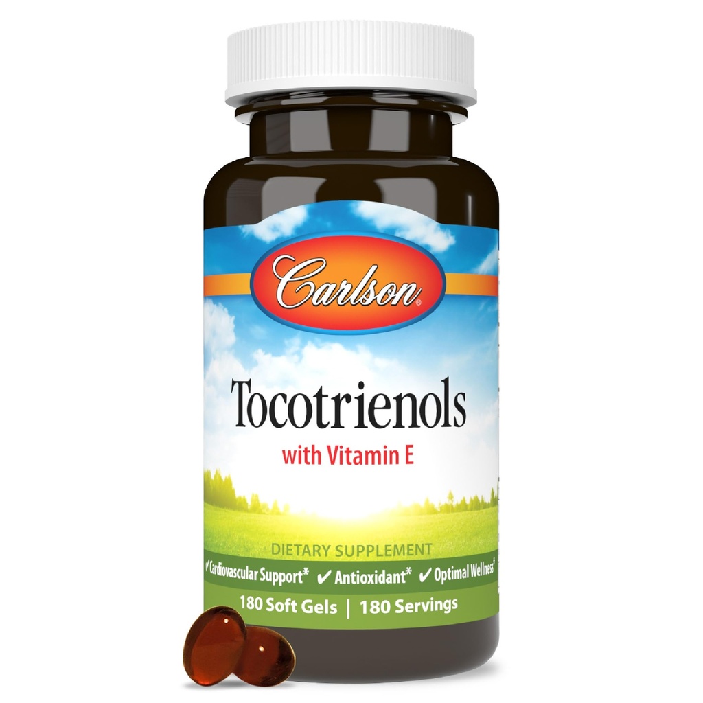 Carlson Labs Tocotrienols Softgels, 180 Count