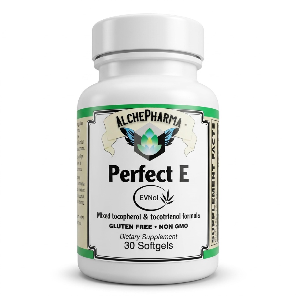 Perfect E - Patented EVNol® Brand tocotrienols Full Spectrum tocotrienol Complex w/Highest Ratio of Alpha, beta, Gamma, and Delta-tocotrienols (268mg - 400 IU) (30)