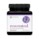 Youtheory Resveratrol Advanced Antioxidant Formula - Premium Antioxidant Supplement with Super-Fruit Blend - Contains ResVida - Dairy, Soy & Gluten Free - 160 Tablets