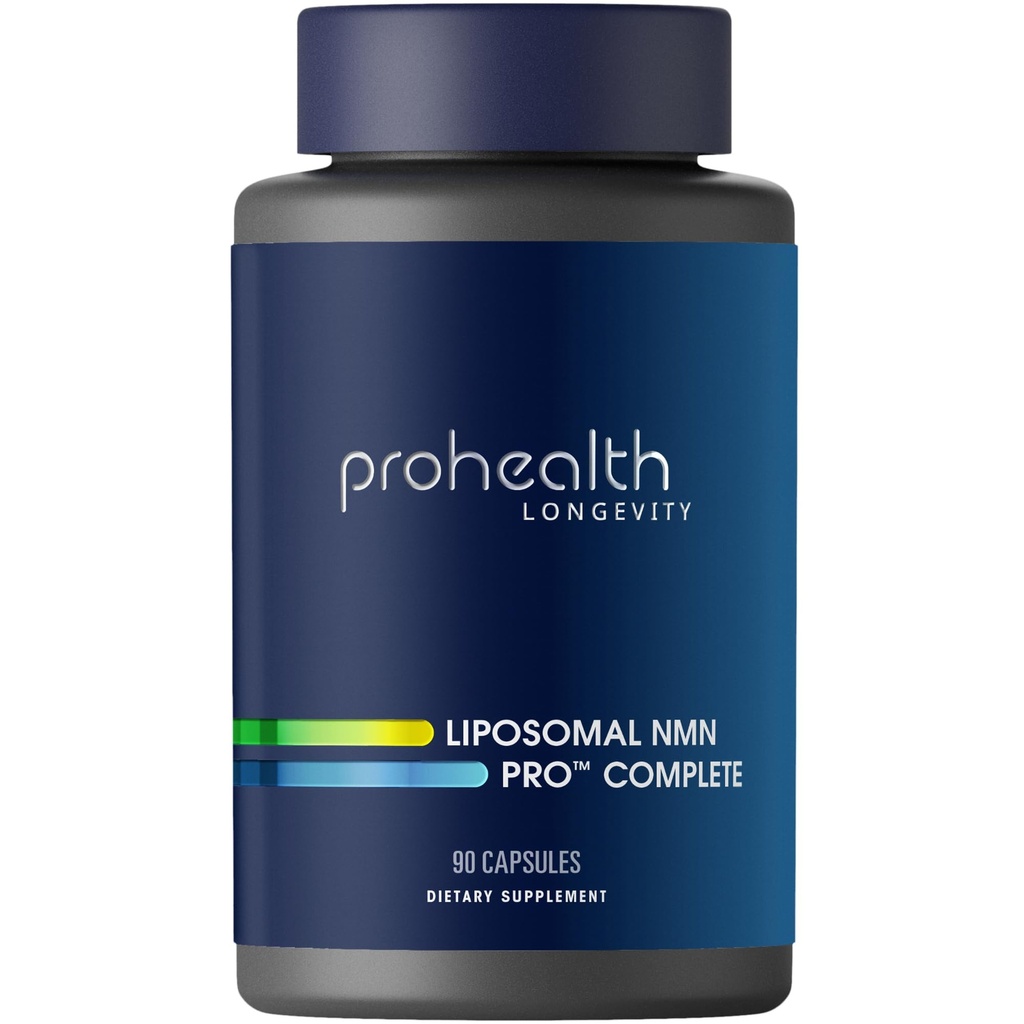 Liposomal NMN Pro Complete (90 Capsules) - Liposomal Uthever NMN, Trans-Resveratrol, TMG