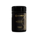 PUROVITALIS Liposomal Resveratrol 250mg, 30 Servings (30 Vegan Capsules), High Purity Trans-resveratrol Antioxidant Supplement