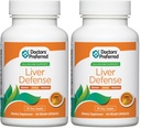 DOCTORS' PREFERRED Liver Defense with Milk Thistle | 60 Capsules (Pack of 2)