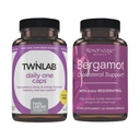 Reserveage Nutrition Bergamot Cholesterol Support with Resveratrol, Vegan, 30 Capsules & Twinlab Daily One Caps Without Iron - Nutritional Supplement with Zinc, B Vitamins, Magnesium - 180 Capsules