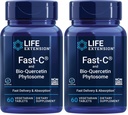 Επέκταση ζωής Fast-C & Bio-Quercetin Φυτοσώματα – Γρήγορη Παράδοση & Απορρόφηση Συμπλήρωμα βιταμίνης C για Βέλτιστη Ανοσολογική Υποστήριξη – Χωρίς γλουτένη, Μη ΓΤΟ, Χορτοφαγικά – 60 Δισκία (Pack of 2)