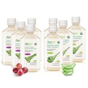 AloeCure Organic Aloe Vera Juice - 8 μπουκάλι συσκευασίας δείγμα - Σταφύλι και φυσικό άρωμα, 8x500ml