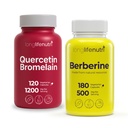 LongLifeNutri Quercetin 1000 mg with Bromelain 200 mg & Berberine HCl 500 mg Bundle – 120 + 180 Vegetarian Capsules, 2–6 Month Supply, Botanical Alkaloid Complex, Non-GMO, GMP Certified, Made in USA
