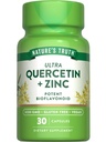 Nature's Truth Quercetin with Zinc | 30 Capsules | Vegan, Non-GMO & Gluten Free Supplement | Potent Bioflavonoid