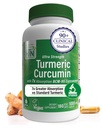 Health Thru Nutrition Turmeric Curcumin Complex 1000mg Supplement | as BCM-95 Curcugreen Clinically Studied | Vegan Certified (Pack of 180)