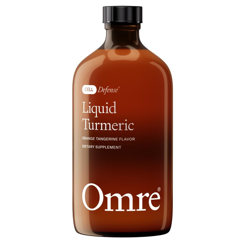 OMRE Liquid Turmeric Curcumin with Piperine - Ultra Absorbable (1000mg Curcumin Extract) - Supports Inflammation Balance and Improves Bioavailability, Gluten-Free - 30 Servings