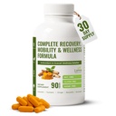 Turmeric Curcumin Supplement with Ginger, Boswellia, Bromelain & Black Pepper – High in Antioxidants – Supports Joint Health, Mobility & Recovery – Natural, Non-GMO, Third-Party Tested – 90 Capsules