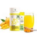 Nano Turmeric Curcumin Drink Powder Supplements–Mango Flavor Daily Morning Routine Immunity Wellness Shot, Gut Health & Joint Support - No Added Sugar, Vegan, Gluten-Free, Non-GMO,12 Sachets